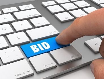bid button on keyboard
